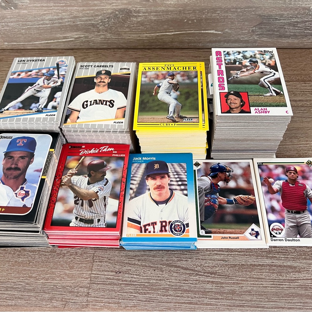 Vintage Baseball Cards Set - Donruss, Fleer, Topps, Upper Deck (1984-1991)